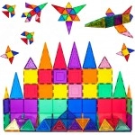 GoyRrbay 60 Piece Set 60pcs Magnet Building Tiles Clear Magnetic 3D Building Blocks Construction Playboards - Creativity beyond Imagination, Inspirational, Recreational, Educational, Conventional